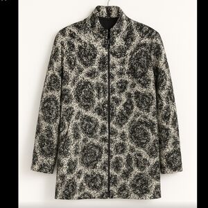 Etcetera Stylish Black and Gray Women's Coat